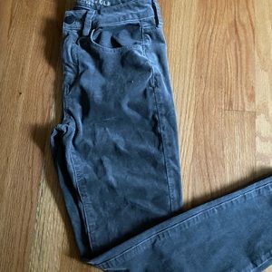 American eagle grey corduroy stretch slim fit